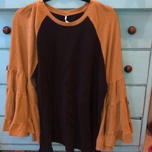 FP beach ruffle sleeve tee